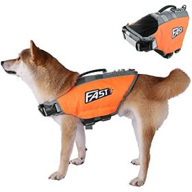 Dog Life Jacket – Reflective Safety Vest with Rescue Handle & Strong Buoyancy (Size: M)