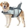 Dog Life Jacket Shark – Lifesaver Vest with Rescue Handle for All Sizes