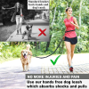 Hands-Free Dog Leash – Dual Handle Waist Leash with Reflective Bungee