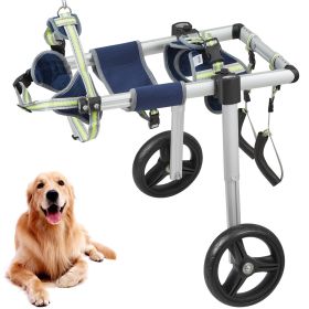VEVOR 2-Wheel Dog Wheelchair – Adjustable Cart for Injured & Disabled Pets (Size: Medium Size (M))