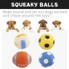 Squeaky Latex Rubber Dog Balls – Soft, Bouncy & Durable Fetch Toy (2.95”)