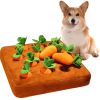 12 Plush Carrots Dog Puzzle Toys – Hide and Seek Snuffle Carrot Farm