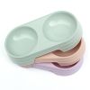 Wheat Straw Pet Double Bowl – Dual-Use Dog & Cat Meal Bowl