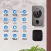 Smart Wireless Video Doorbell with Night Vision & Two-Way Intercom