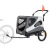 VEVOR Dog Bike Trailer – 2-in-1 Pet Stroller & Bicycle Carrier (100 lbs Capacity)
