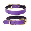 Genuine Leather Dog Collar – Wide, Soft Padded, Adjustable & Waterproof