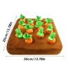 12 Plush Carrots Dog Puzzle Toys – Hide and Seek Snuffle Carrot Farm