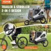 VEVOR Dog Bike Trailer – 2-in-1 Pet Stroller & Bicycle Carrier (100 lbs Capacity)