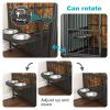 Modern Dog Kennel – Crate Furniture with Removable Tray & 360° Rotation