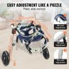 VEVOR 2-Wheel Dog Wheelchair – Adjustable Cart for Injured & Disabled Pets