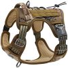 Tactical Dog Harness No Pull Adjustable Pet Vest (Reflective, K9 Training)