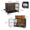 Modern Dog Kennel – Crate Furniture with Removable Tray & 360° Rotation