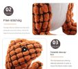 Pet Dog Plush Dinosaur Toy - Bite-Resistant with Sound