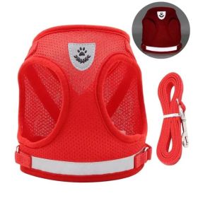 No Pull Pet Harness Vest For Dog & Cat (Color and Size: Red, XS)
